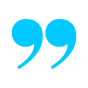 Testimonial Quote Icon Blue