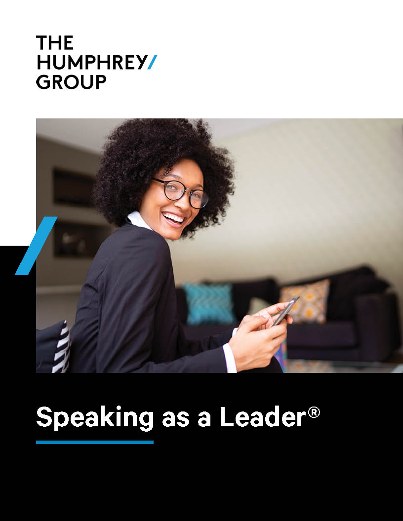 Speaking as a Leader Brochure 